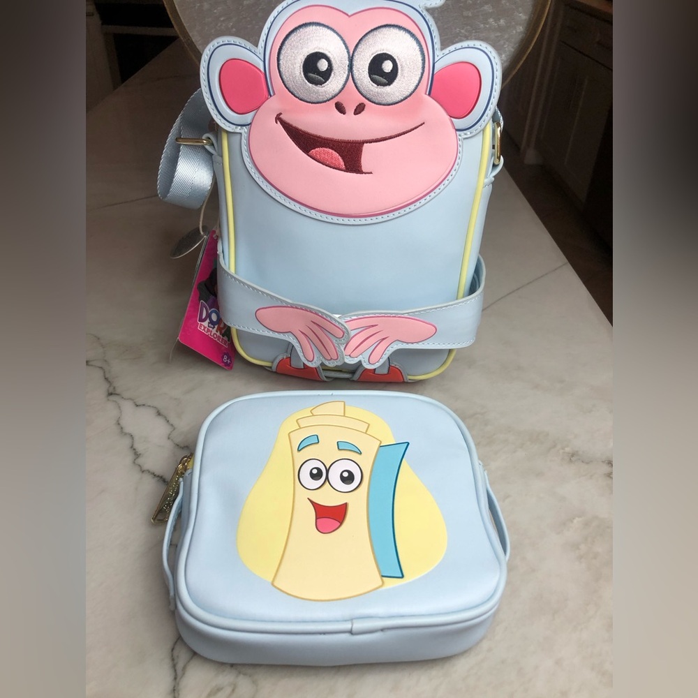 Loungefly Dora the Explorer Boots Crossbody Bag Same Day Shipping Brand New - Picture 6 of 15